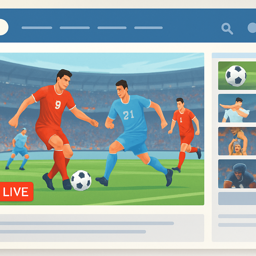 스포츠 중계 사이트 이미지