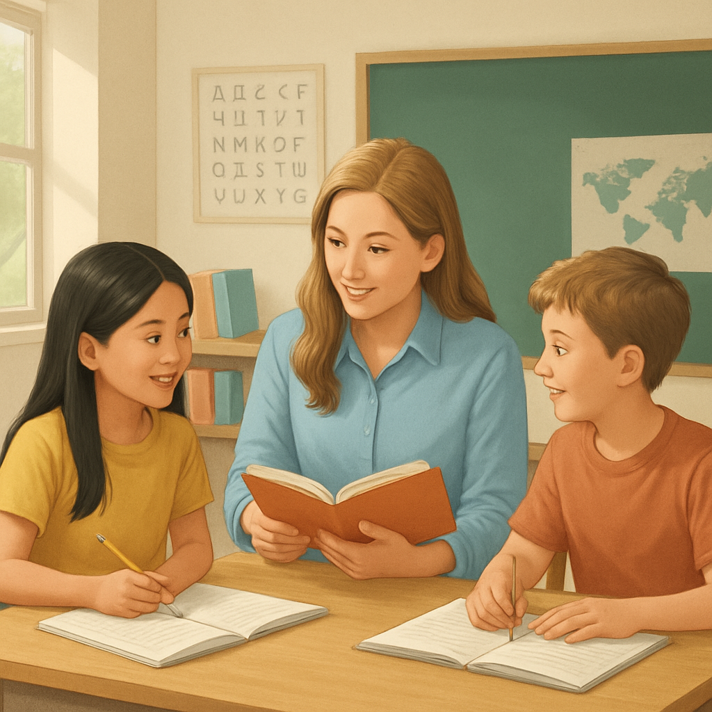 영어 몰입 교육 이미지