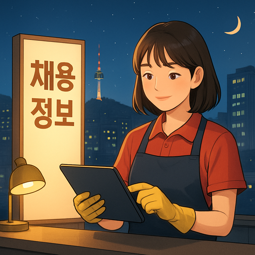 초보도 가능한 서울 야간 알바 채용 정보 이미지