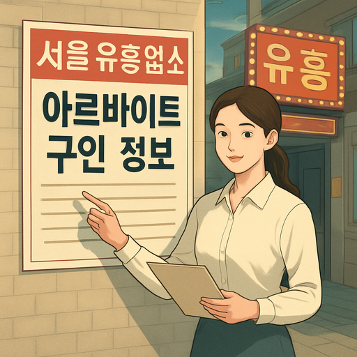 서울 유흥업소 아르바이트 구인 정보 이미지
